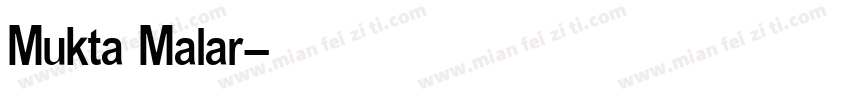 Mukta Malar字体转换
